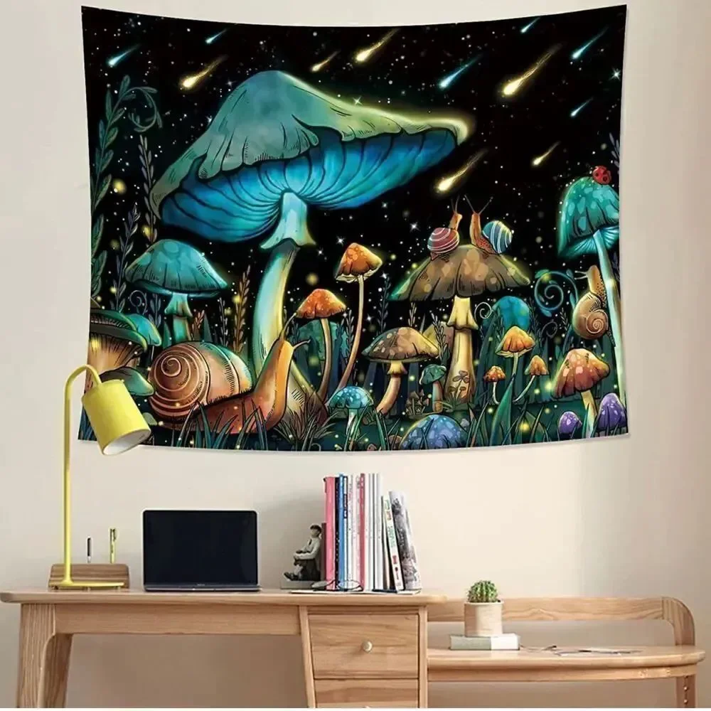 Mushroom Tapestry 39.5” X 29.5”